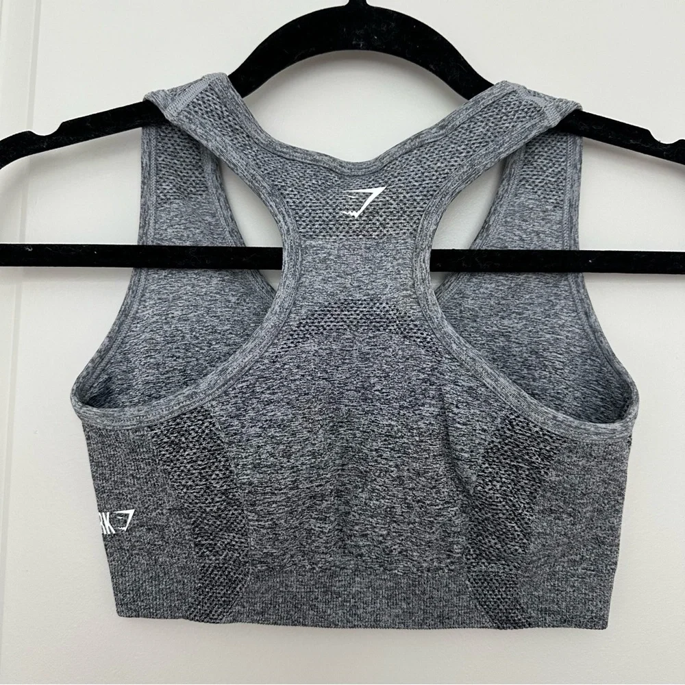 Gymshark Gray Ombré Racerback Sports Bra - Picture 2 of 2